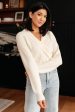 Requisite Request Surplice Crop Sweater on Sale