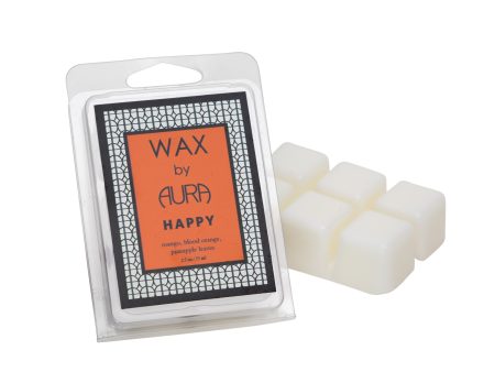 AURA CANDLES - HAPPY WAX MELT For Cheap