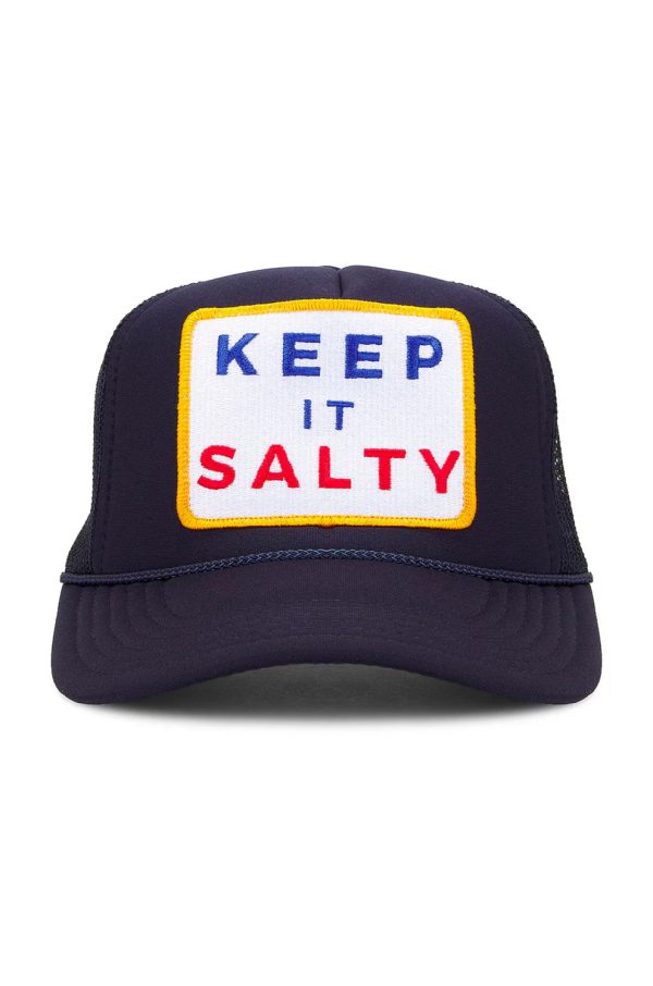 FRIDAY FEELIN  - KEEP IT SALTY TRUCKER HAT NAVY Discount