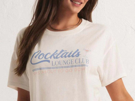 Z SUPPLY - COCKTAILS LOUNGE TEE Hot on Sale