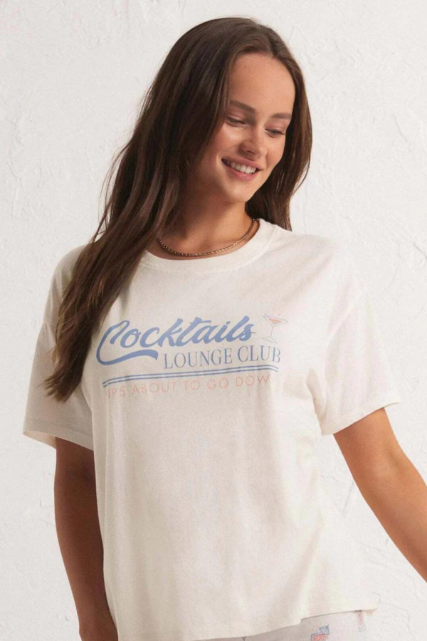 Z SUPPLY - COCKTAILS LOUNGE TEE Hot on Sale