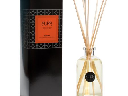 AURA CANDLES - HAPPY REED DIFFUSER For Cheap