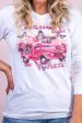 Jesus Take The Wheel White Graphic Tee- A3267WH Cheap