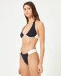 LSPACE - DOLCE BIKINI BOTTOM BLACK CREAM Sale