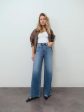 DAZE - FAR OUT HIGH RISE WIDE LEG JEAN STUNNER Sale