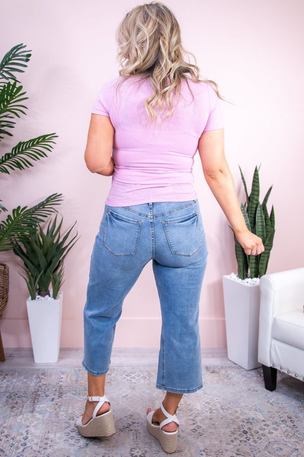 It s A Staple Pink Solid Top - T9297PK For Cheap