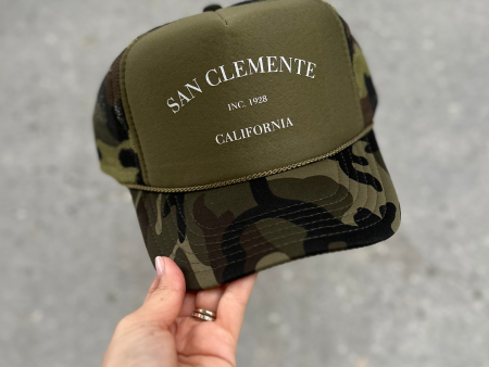 NFM- HOMETOWN TRUCKER HAT SAN CLEMENTE CAMO Online now