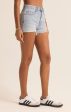 Z SUPPLY - CLASSIC HI-RIS DENIM SHORT SUN BLEACH INDIGO Cheap