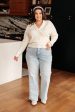 Requisite Request Surplice Crop Sweater on Sale