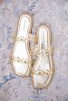 Flawless Appeal Gold Clear Studded Slip-On Sandals - SHO2591GD Supply