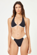 LSPACE - DOLCE BIKINI BOTTOM BLACK CREAM Sale