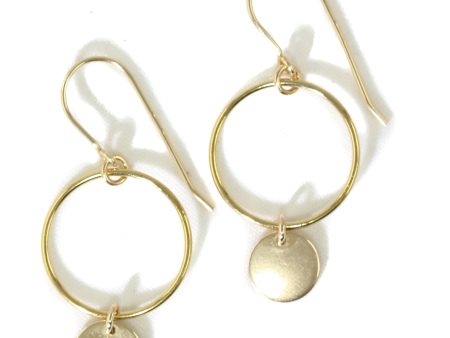 AMY JOY JEWELRY - CIRCLE MILAN DISC EARRINGS For Sale