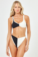 LSPACE - CARDI BIKINI TOP BLACK-CREAM Fashion