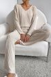 Lounge Mode Khaki Slouchy Two-piece Set on Sale