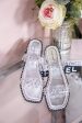 Flawless Appeal Silver Clear Studded Slip-On Sandals - SHO2601SI Supply