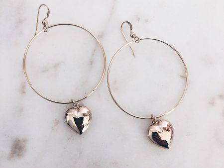 MAC & RY JEWELRY - HEARTBREAKER HOOP EARRINGS Hot on Sale