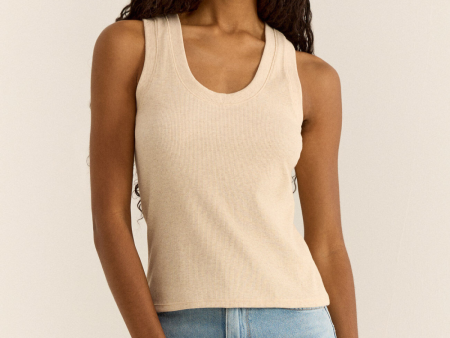 Z SUPPLY - SIRENA RIB TANK LIGHT OATMEAL HEATHER For Discount