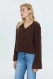 PISTOLA - JOY CROPPED BOXY SWEATER DARK ROAST Sale