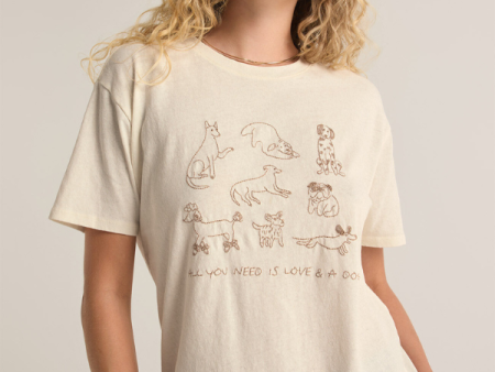 Z SUPPLY - LOVE & DOG PACIFIC TEE SEA SALT Fashion