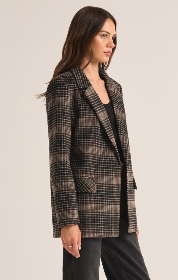 Z SUPPLY - KINGSTON RELAXED PLAID BLAZER For Cheap