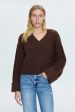 PISTOLA - JOY CROPPED BOXY SWEATER DARK ROAST Sale