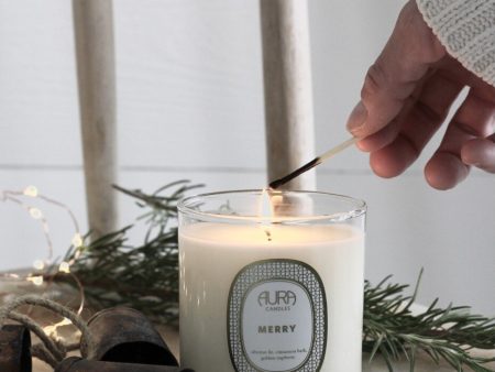 AURA CANDLES - MERRY EVERYDAY CANDLE Online now