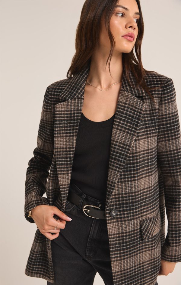 Z SUPPLY - KINGSTON RELAXED PLAID BLAZER For Cheap