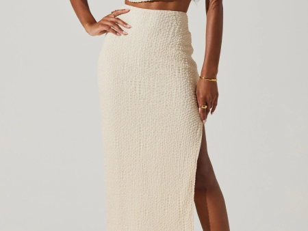 ASTR THE LABEL - KEELY TEXTURED MIDI SKIRT Fashion