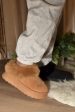 Warm And Fuzzy Camel Faux-Fur Platform Slip On Booties Supply