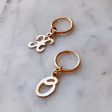 LUSH JEWELRY - INITIAL HOOPS Hot on Sale