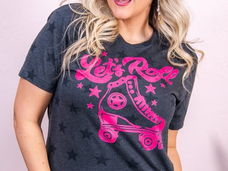 Let s Roll Star Graphic Tee - A3192SM Hot on Sale