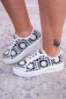 Walking With Purpose Black White Woven Platform Sneakers - SHO2690BK Sale