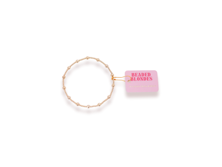 [Beaded Blondes] June Standard Bracelet - Gold Sale