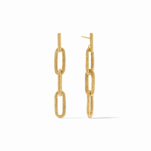 [Julie Vos] Cheval Paperclip Link Earring-Gold Fashion