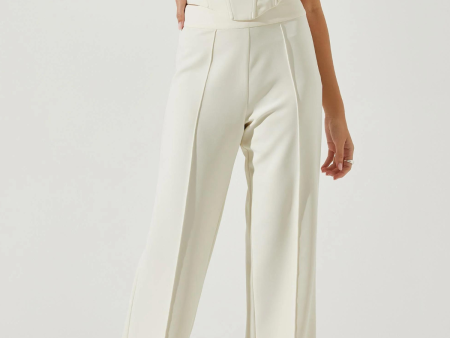 ASTR THE LABEL - MADISON HIGH WAIST PINTUCK TROUSER PANTS Online Sale