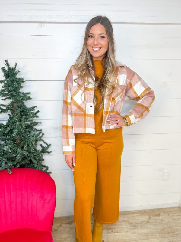 Keep Moving Crop Pants-Mustard on Sale