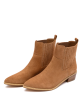 Leonor Suede Ankle Boot in Tan Online Sale