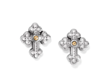 {Brighton} Luna Cross Mini Post Earrings Supply