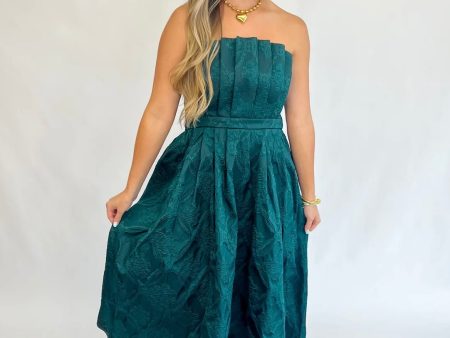 Gorgeous  Strapless Dress - Green Fashion