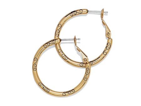 [Brighton] Small Hoop Charm Earrings-Gold Online Sale