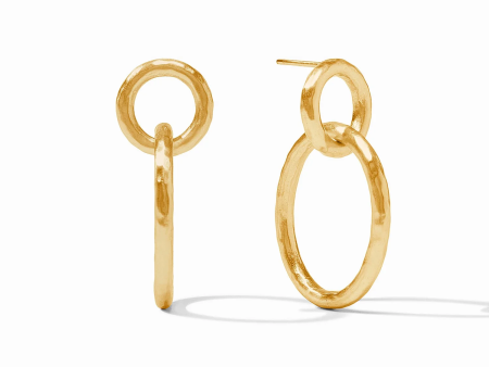 [Julie Vos] Catalina Link Earring-Gold Cheap