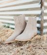 Leonor Suede Ankle Boot in Taupe on Sale