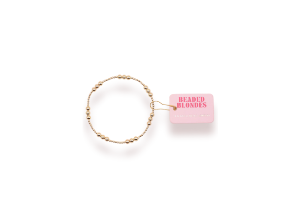 [Beaded Blondes] ILY Standard Bracelet - Gold Discount