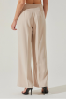 ASTR THE LABEL - RUBINA CRISS-CROSS WAIST WIDE LEG PANTS Sale