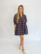 [Entro] Merry Everything Plaid Dress-Navy Online Hot Sale