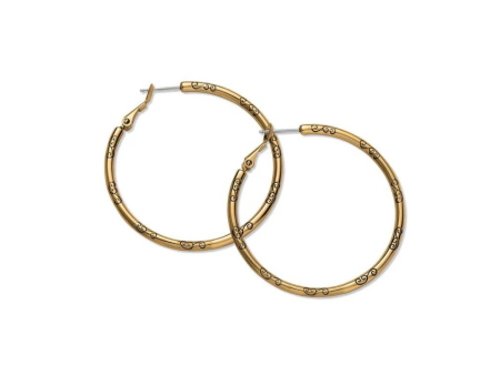 [Brighton] Large Hoop Charm Earrings- Supply