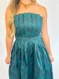 Gorgeous  Strapless Dress - Green Fashion