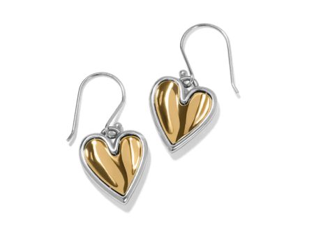 [Brighton] Cascade Heart Reversible Earrings For Discount