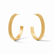 [Julie Vos] Beaded Eternity Hoop-Gold-Large Online Hot Sale