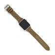 {Brighton} Sutton Braided Leather Watch Band-Olive Discount